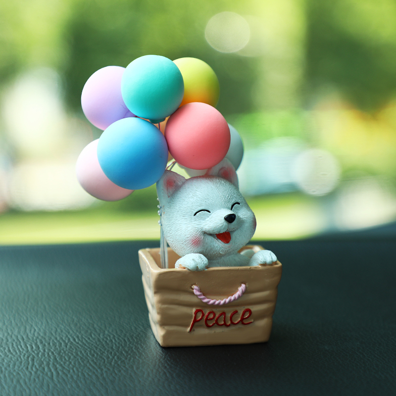Factory direct sales of cartoon cute Shiba Inu confession balloons, car ornaments, home and living room ornaments, creative Instagram cute gifts Specification image