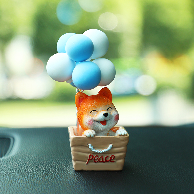 Factory direct sales of cartoon cute Shiba Inu confession balloons, car ornaments, home and living room ornaments, creative Instagram cute gifts details Picture