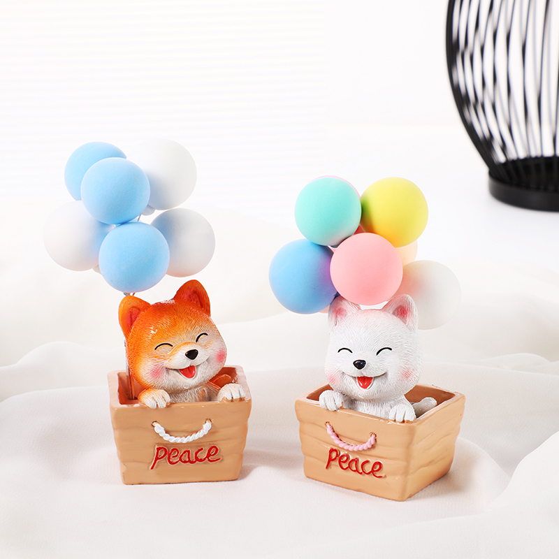 Factory direct sales of cartoon cute Shiba Inu confession balloons, car ornaments, home and living room ornaments, creative Instagram cute gifts Item Picture