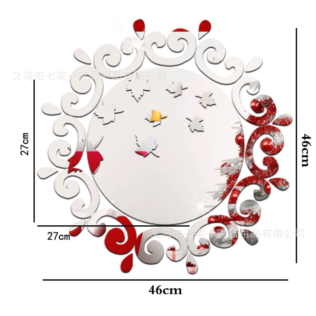 镜面贴/太阳花装饰贴白底实物图
