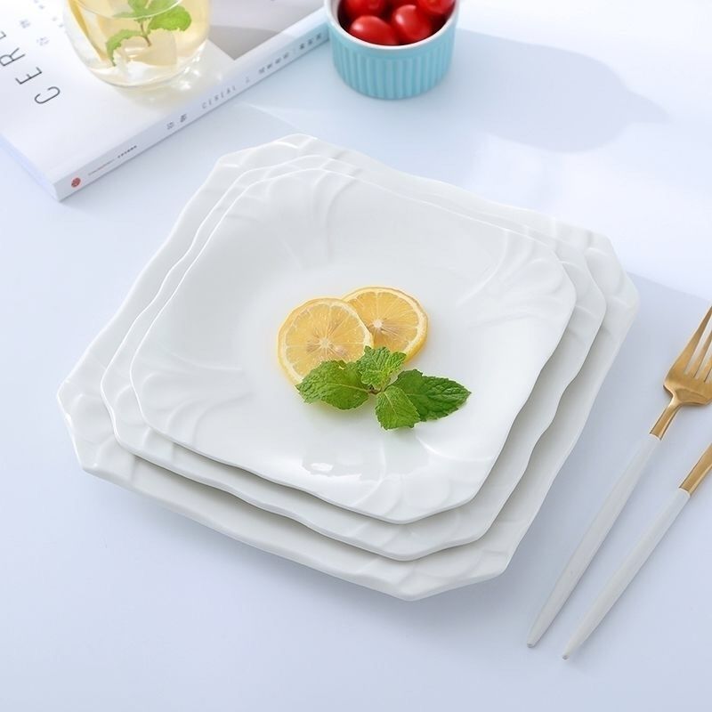 اواني مطبخ مطعم فندق مغنيسيوم مغنيزيوم المصنوعة من الخزف الأبيض النقي Specification image