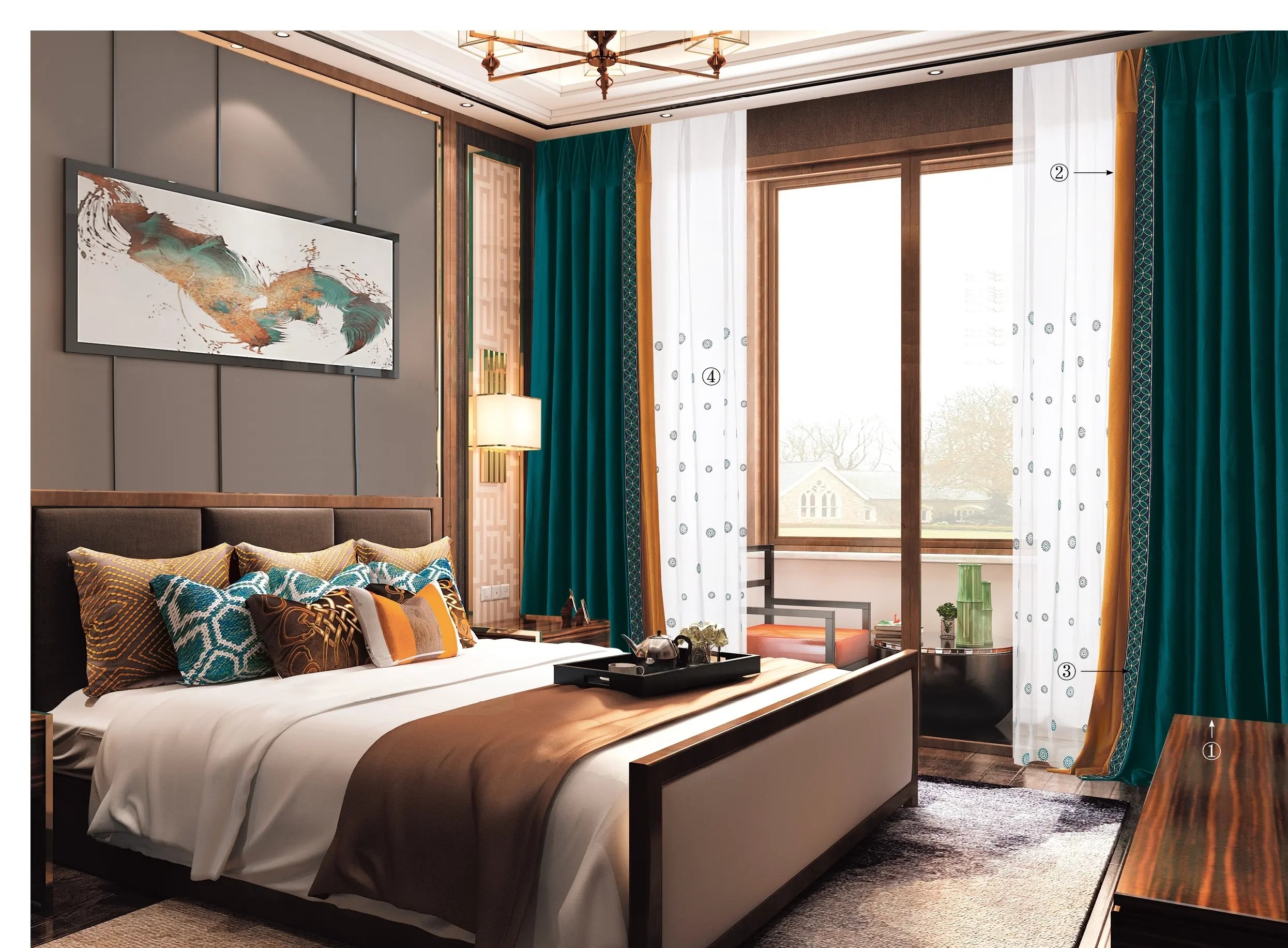 New style factory direct sales available for retail and wholesale of curtains in any color -044