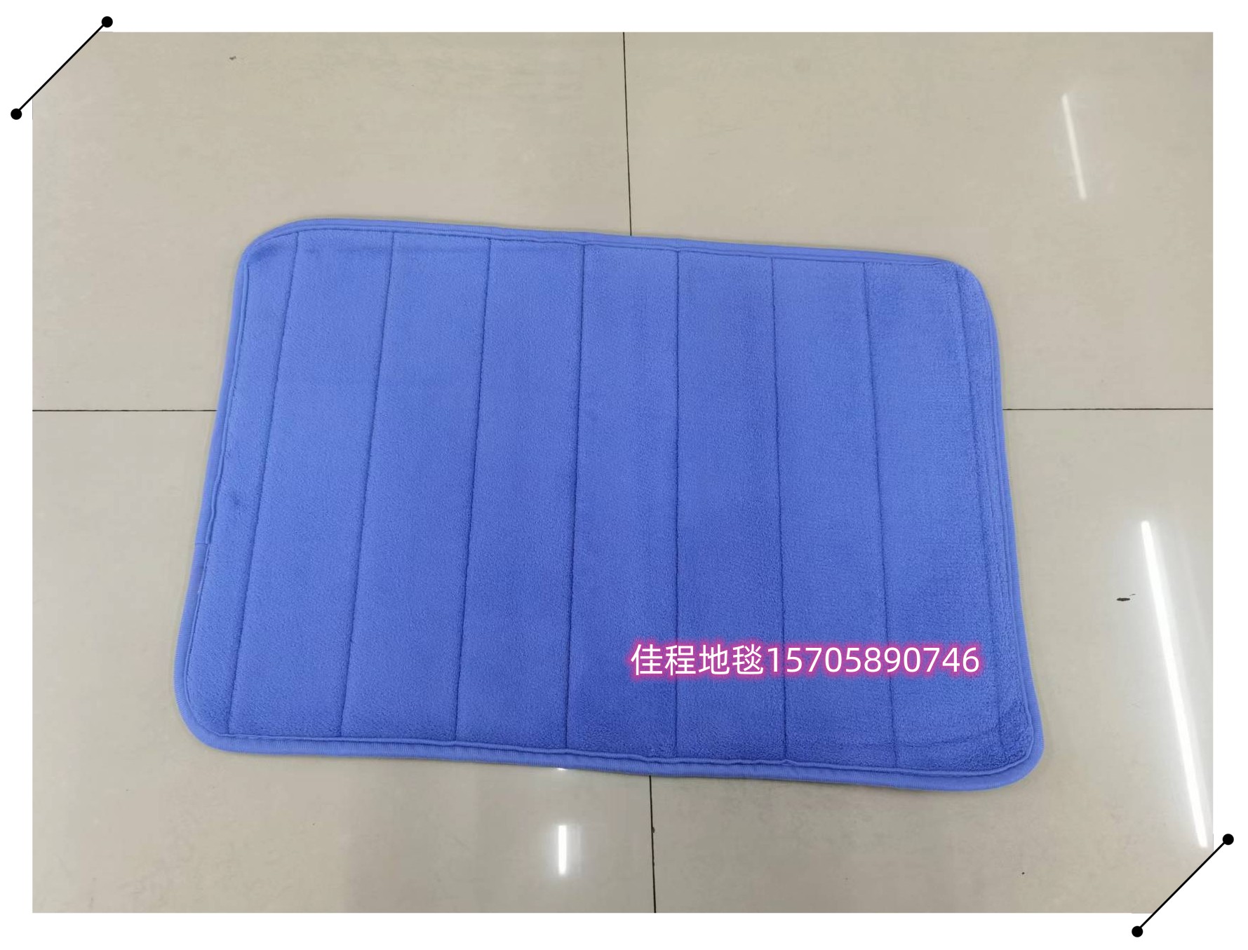 1.0cm thick row seam flannel floor mat, foot mat, door mat, anti-slip mat, carpet, kitchen mat, bedside mat, horizontal stripe mat, living room mat. Available in multiple colors. Size: 40*60cm Application Scenario