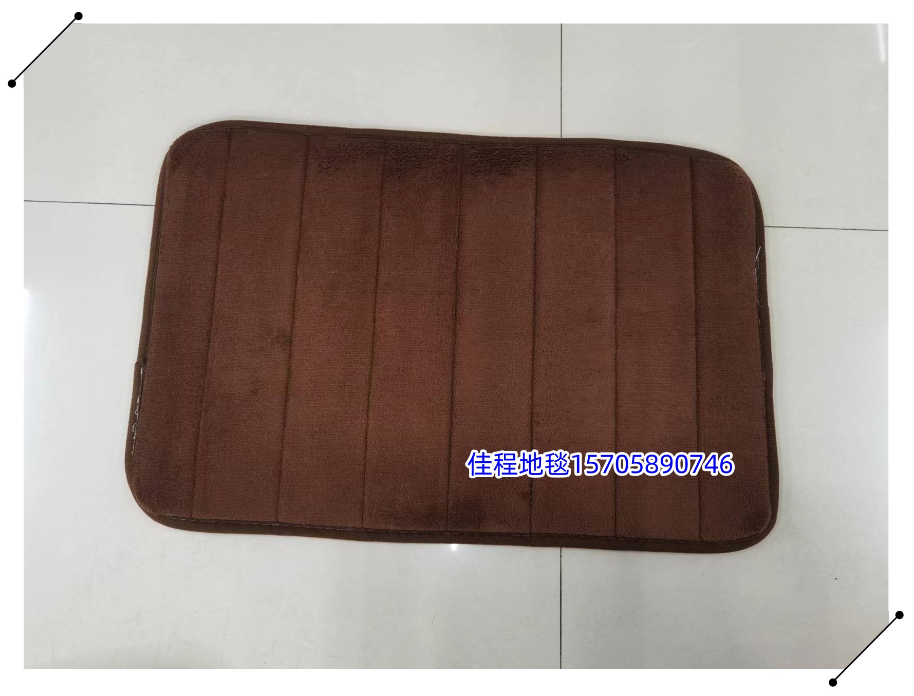 1.0cm thick row seam flannel floor mat, foot mat, door mat, anti-slip mat, carpet, kitchen mat, bedside mat, horizontal stripe mat, living room mat. Available in multiple colors. Size: 40*60cm Item Picture