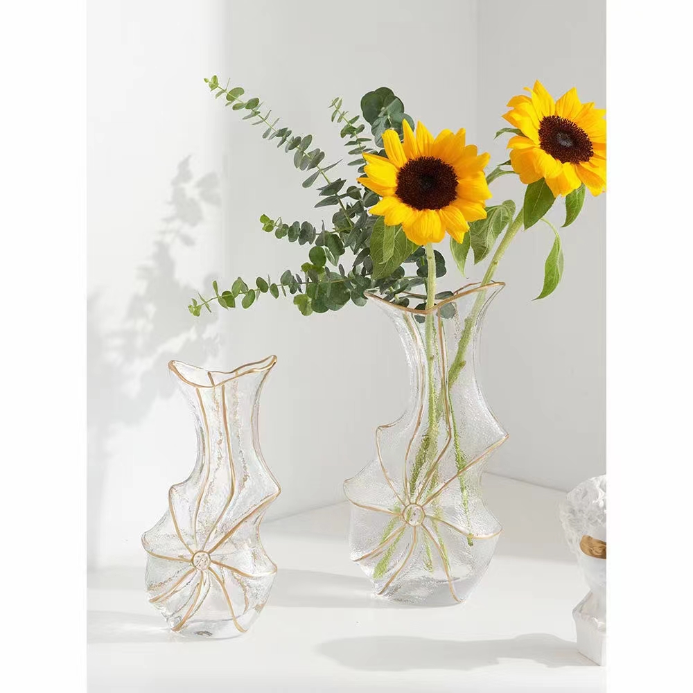 玻璃水养插花/客厅装饰摆件/个性水晶花瓶产品图