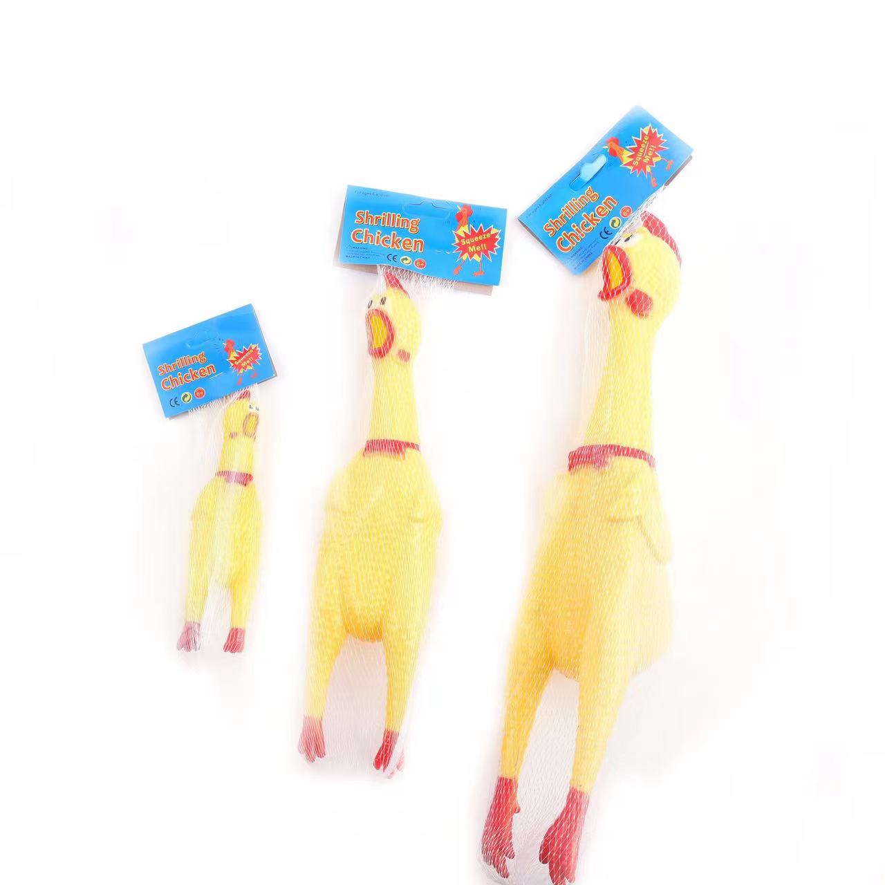 Screaming chicken/Screaming chicken/venting chicken playing pranks and making sounds toy wholesale vinyl chicken Item Picture