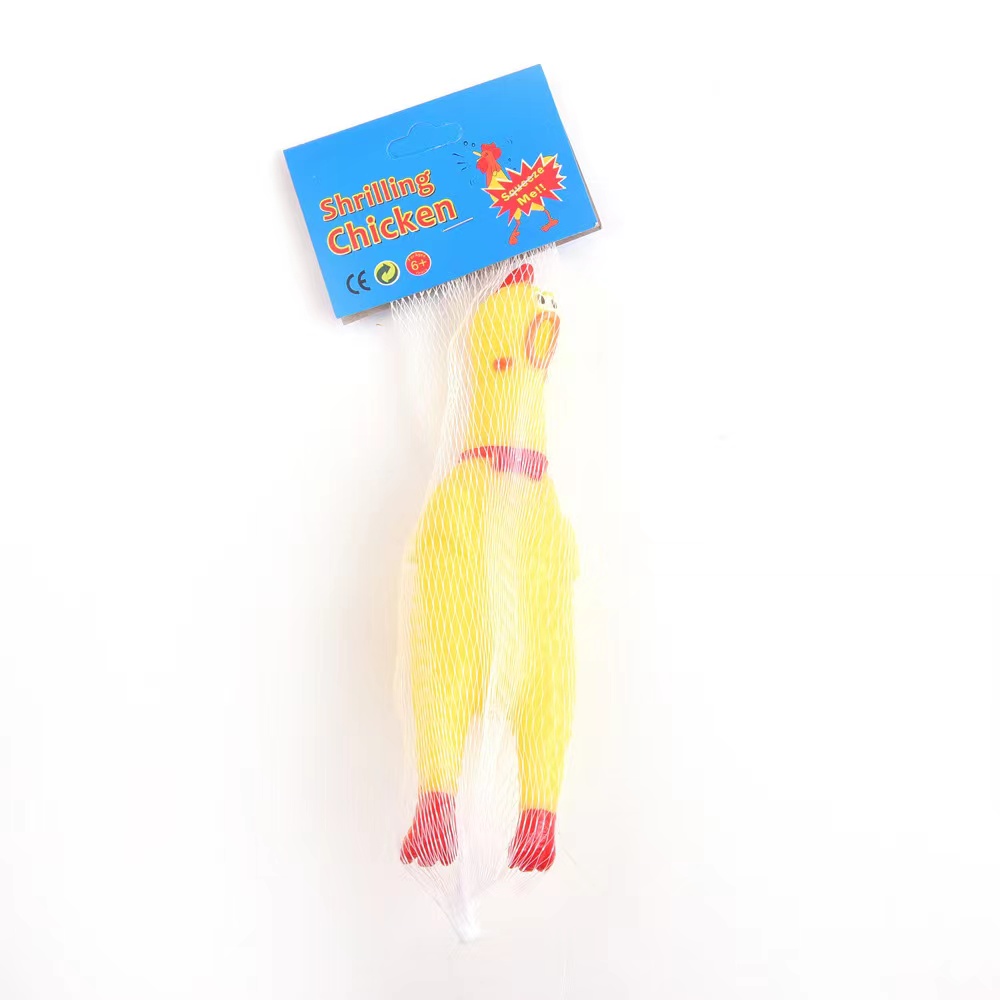 Screaming chicken/Screaming chicken/venting chicken playing pranks and making sounds toy wholesale vinyl chicken Specification image