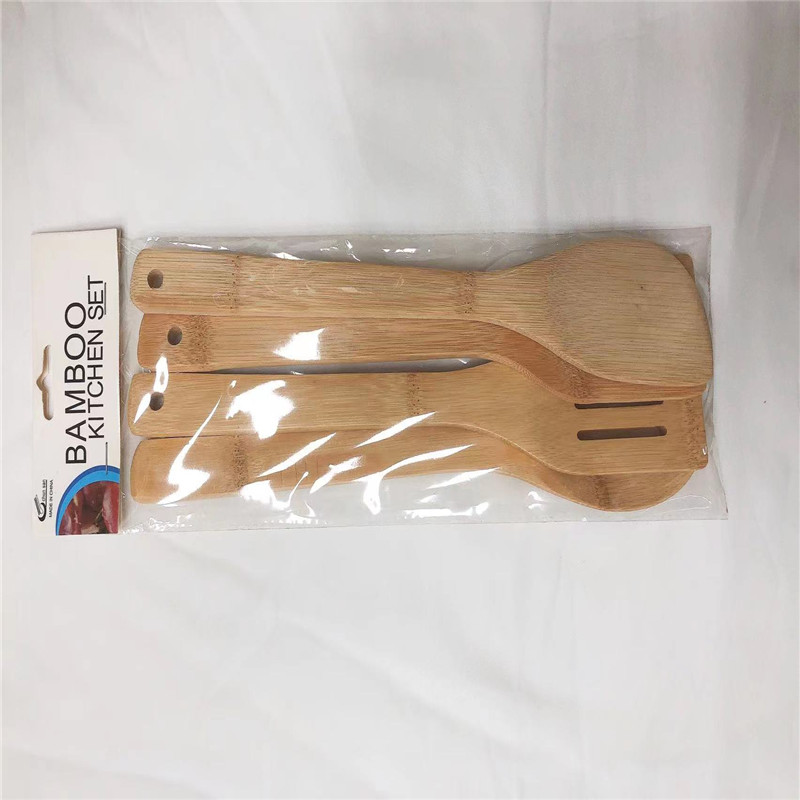 竹木铲/竹木勺套装/沙拉勺套装产品图