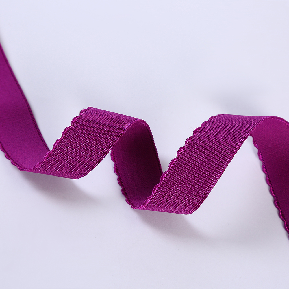 In-stock sales of crescent-shaped single-sided velvet polyester elastic bands for dance dress belts and bud edge elastic bands Application Scenario