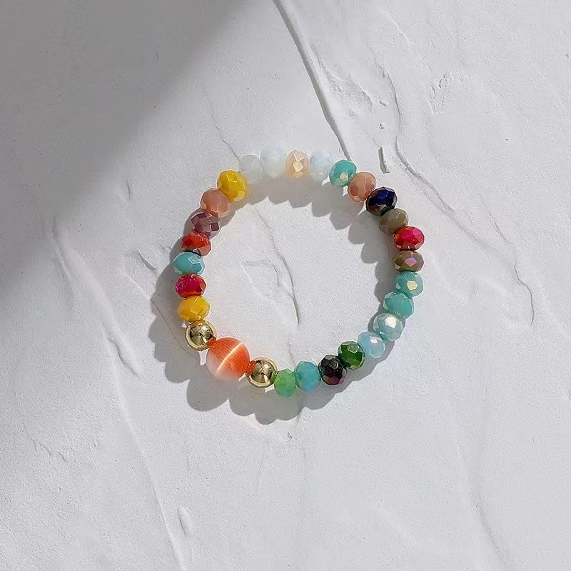 日韩风简约戒指个性潮流串珠小雏菊花朵米珠气质珍珠戒指小众设计抖音网红直播爆款女生送礼时尚戒指