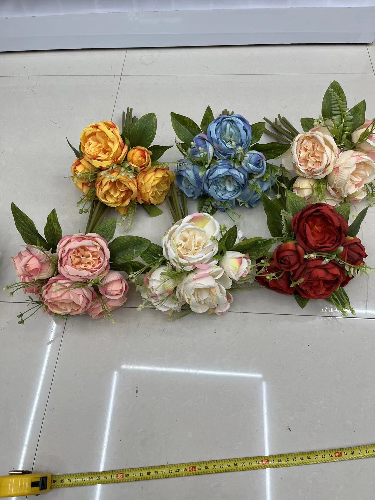Mingjun Flower Shop 104016B Artificial Flower Bouquet, Artificial Plants, Artificial Green Plants, Flower Arrangement Decoration, Silk Flowers, Plastic Flowers 32