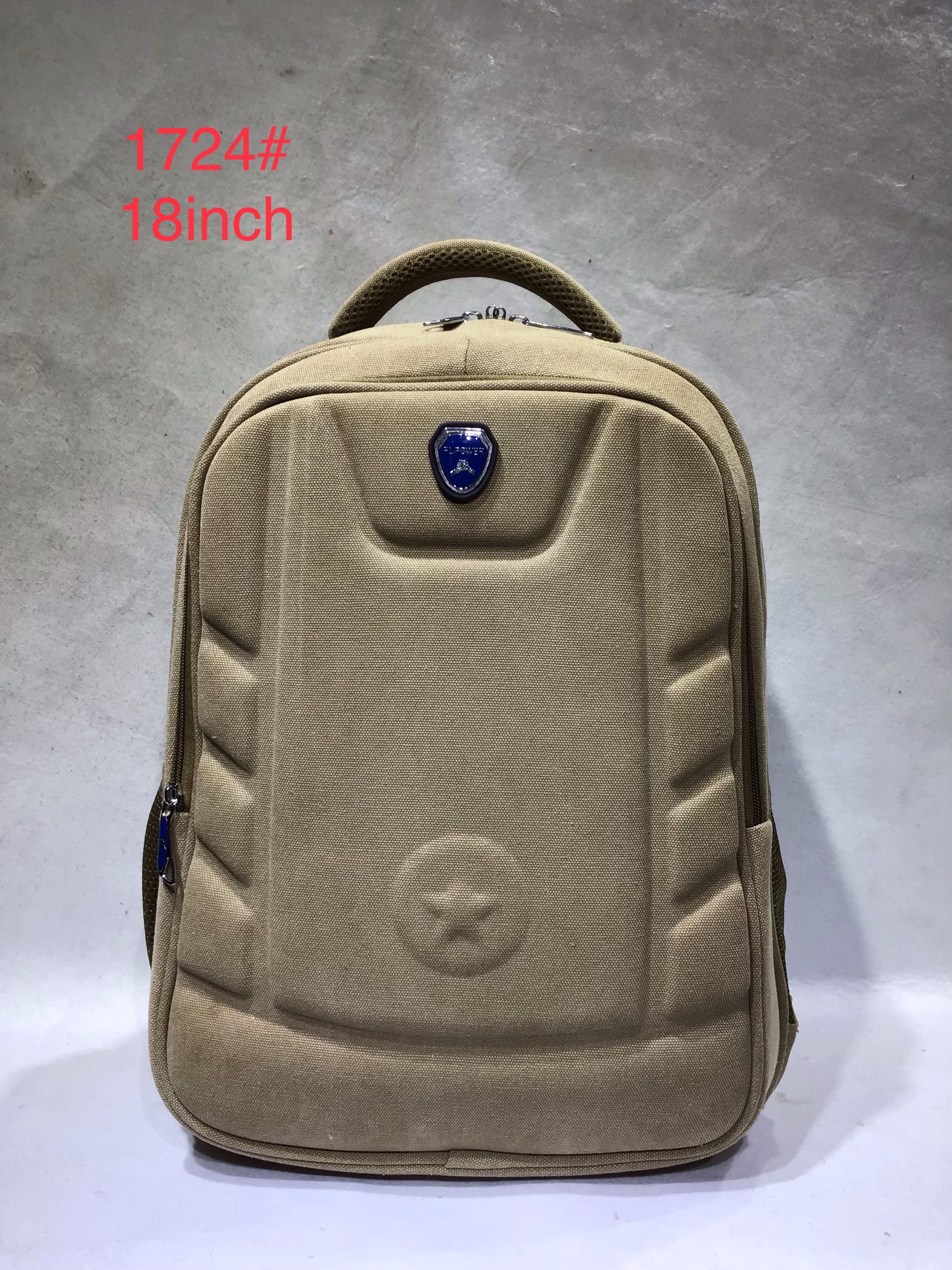 男女学生通用硬壳帆布电脑双肩背包商务硬壳双肩背包