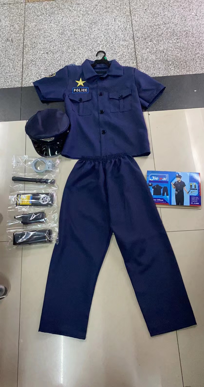 Children's performance costumes, children's clothing, cospl children's performance costumes, professional attire, children's clothing, police uniforms details Picture