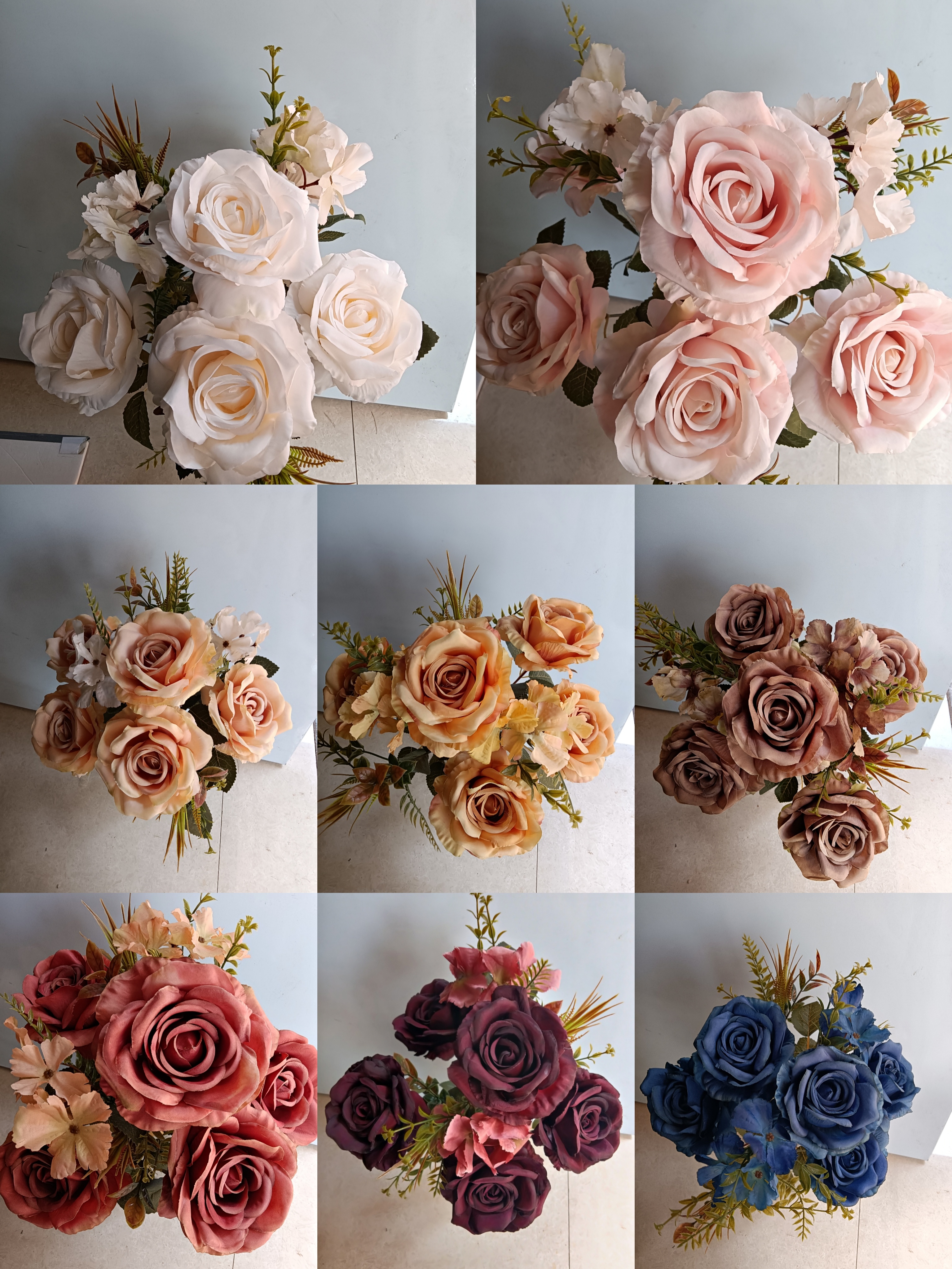 明君花行104016B仿真花束仿真植物仿真绿植插花装饰绢花塑料花12