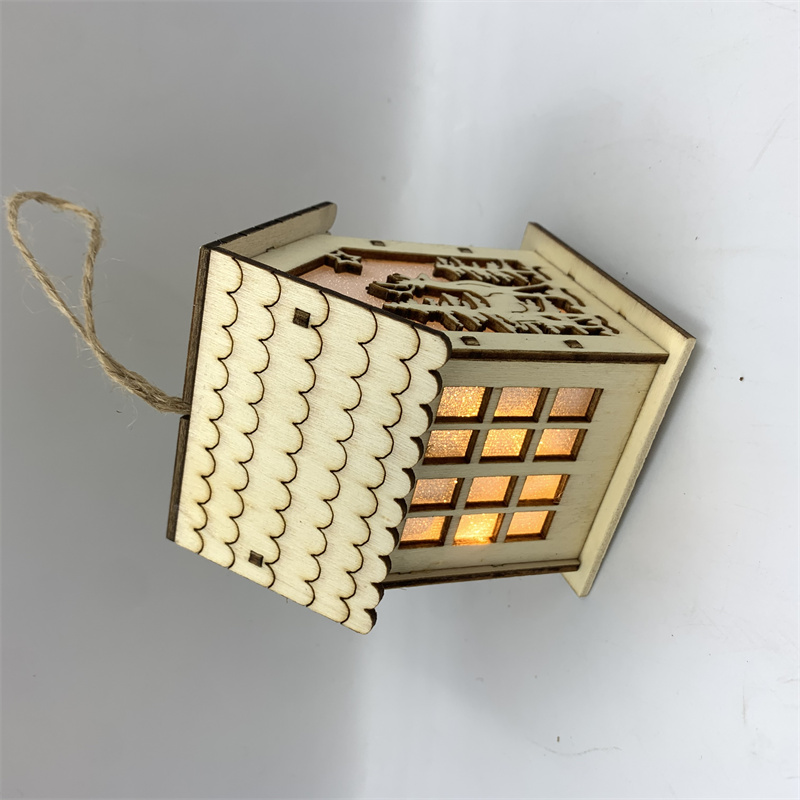 圣诞节装饰/圣诞挂件/带灯房子细节图