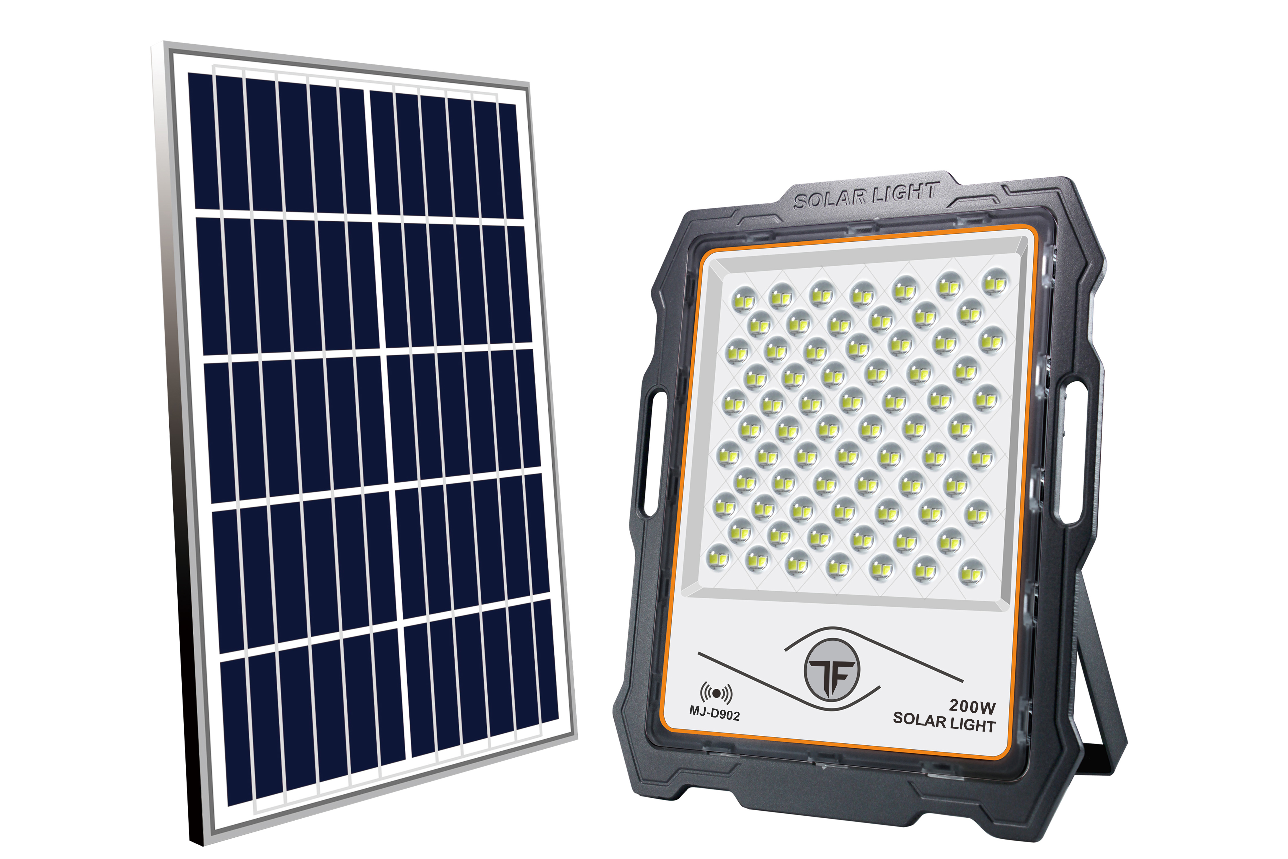 Solar lamps, outdoor courtyard solar floodlights, optical lenses - Transformers details Picture