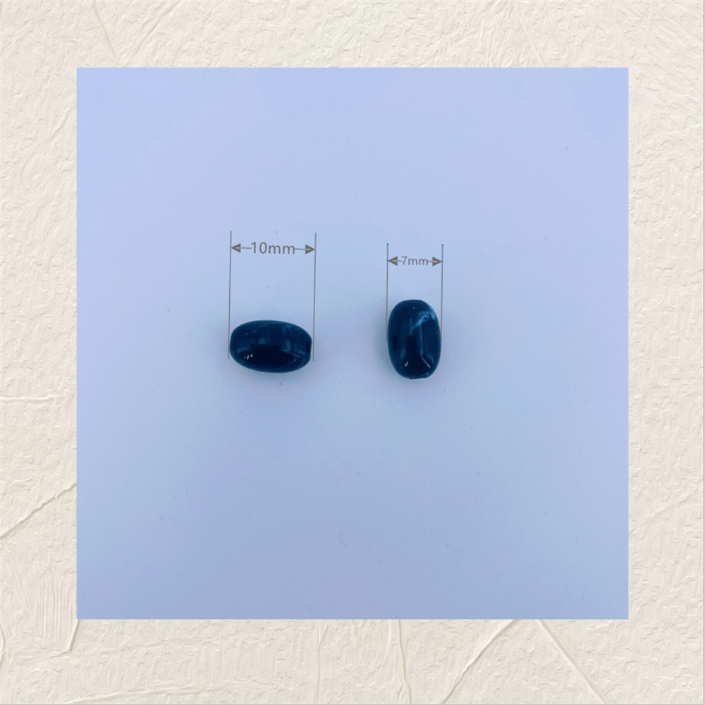 7X10MM acrylic egg-shaped beads, two-color and multi-color cloud mist scattered beads, DIY handmade jewelry accessories beads, live streaming cross-border platform beads Application Scenario