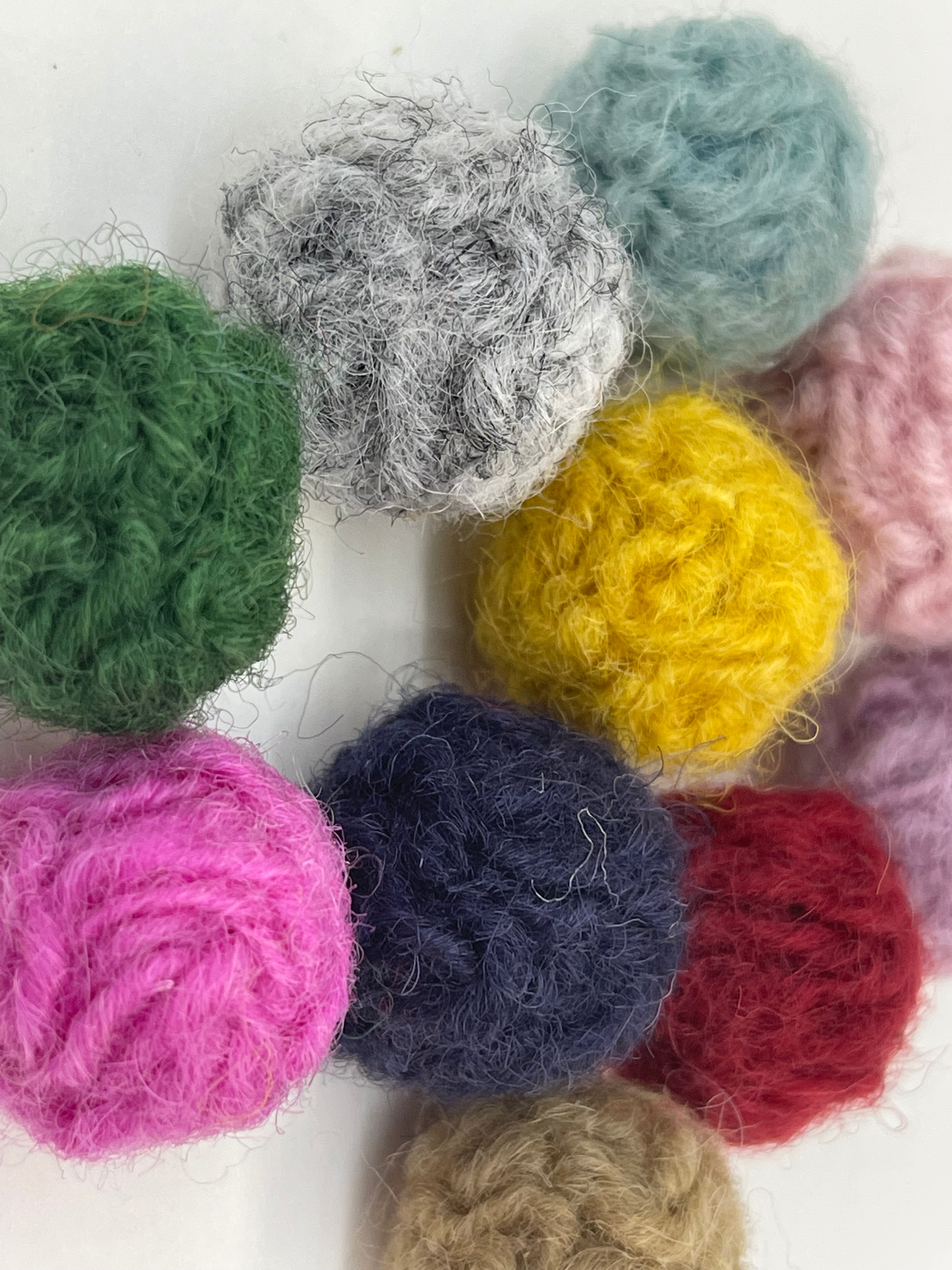 纯羊毛纯手工羊毛实心3CM脑球可爱大量现货