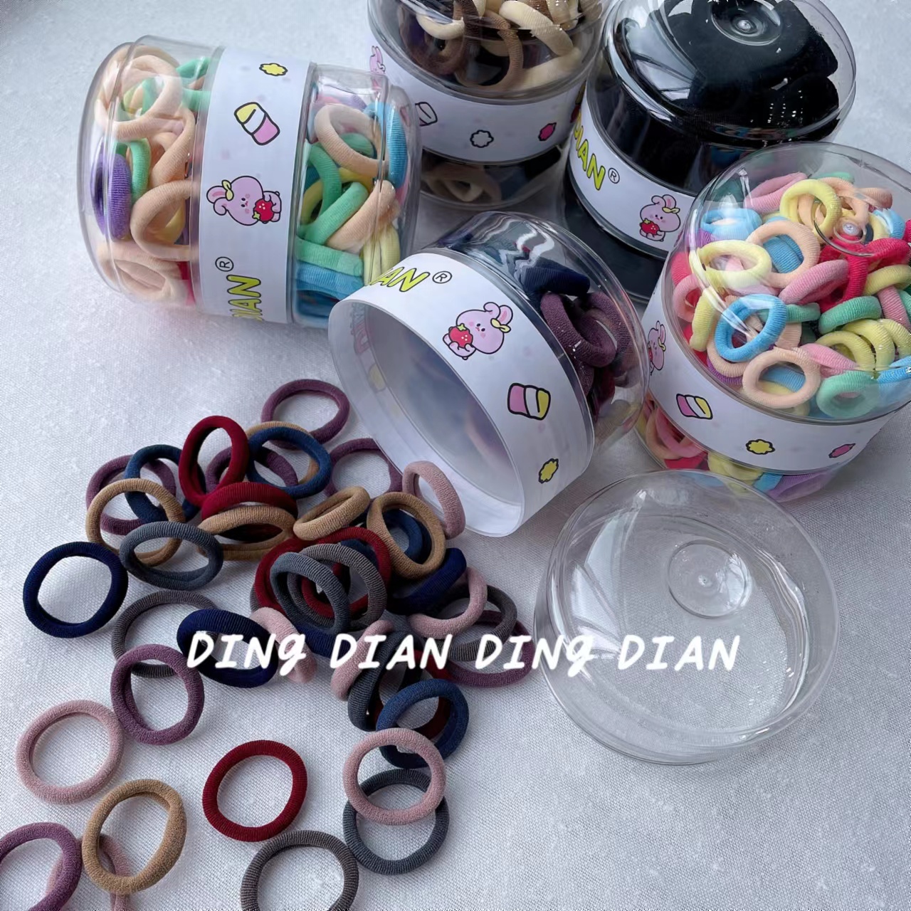 Dingdian No.1 Store's cultural and creative hamburger combo, Super Value set, towel ring, hair rope, hair accessory A20949 details Picture