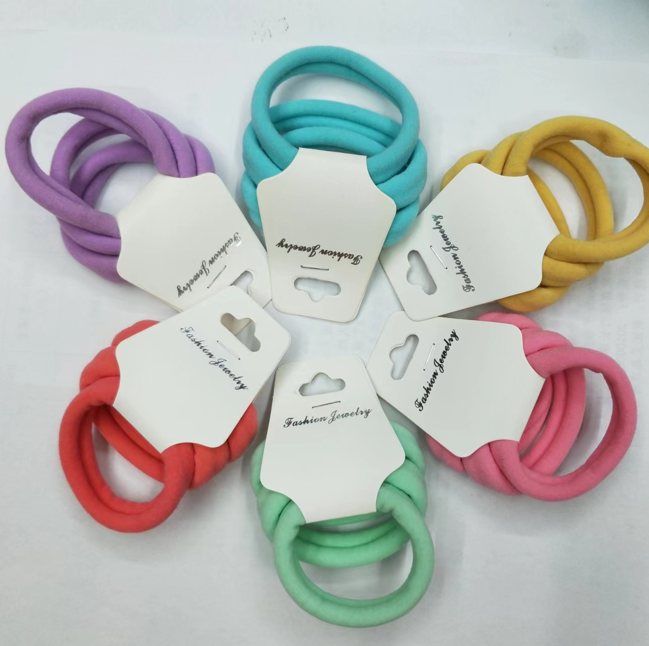 Korean high-elasticity light-colored hair ties without double hair bands for daily life, girls' ponytails, small braids, hair ties, headwear, hair bands, and hair bands