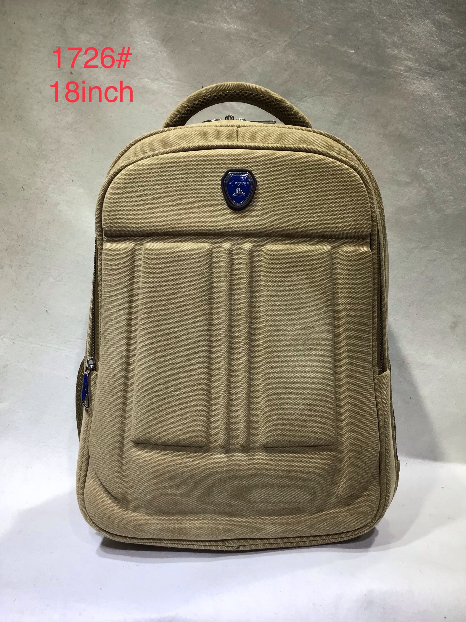 帆布硬壳背包细节图