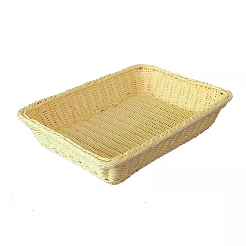 手工编织/收纳筐/杂物整理篮白底实物图