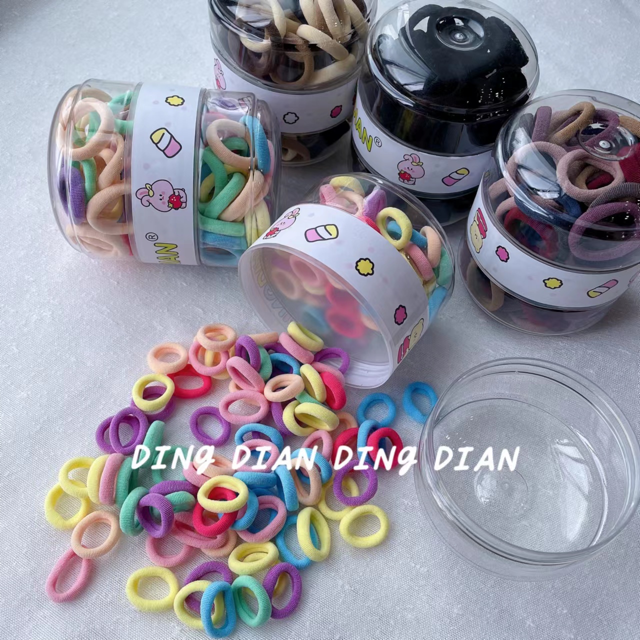 Dingdian No.1 Store's cultural and creative hamburger combo, Super Value set, towel ring, hair rope, hair accessory A20949 Specification image