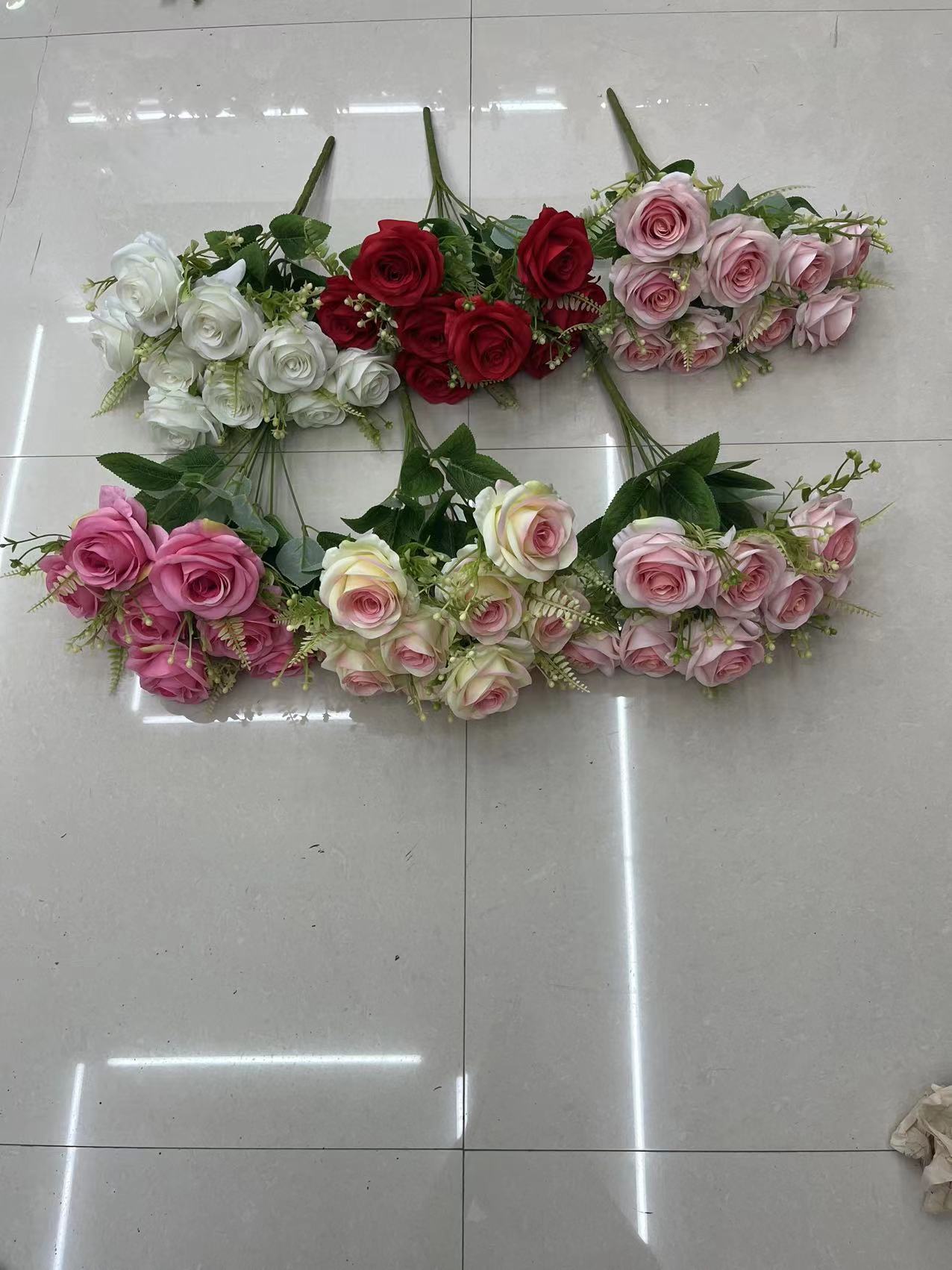 明君花行104016B仿真花束仿真植物仿真绿植插花装饰绢花塑料花15