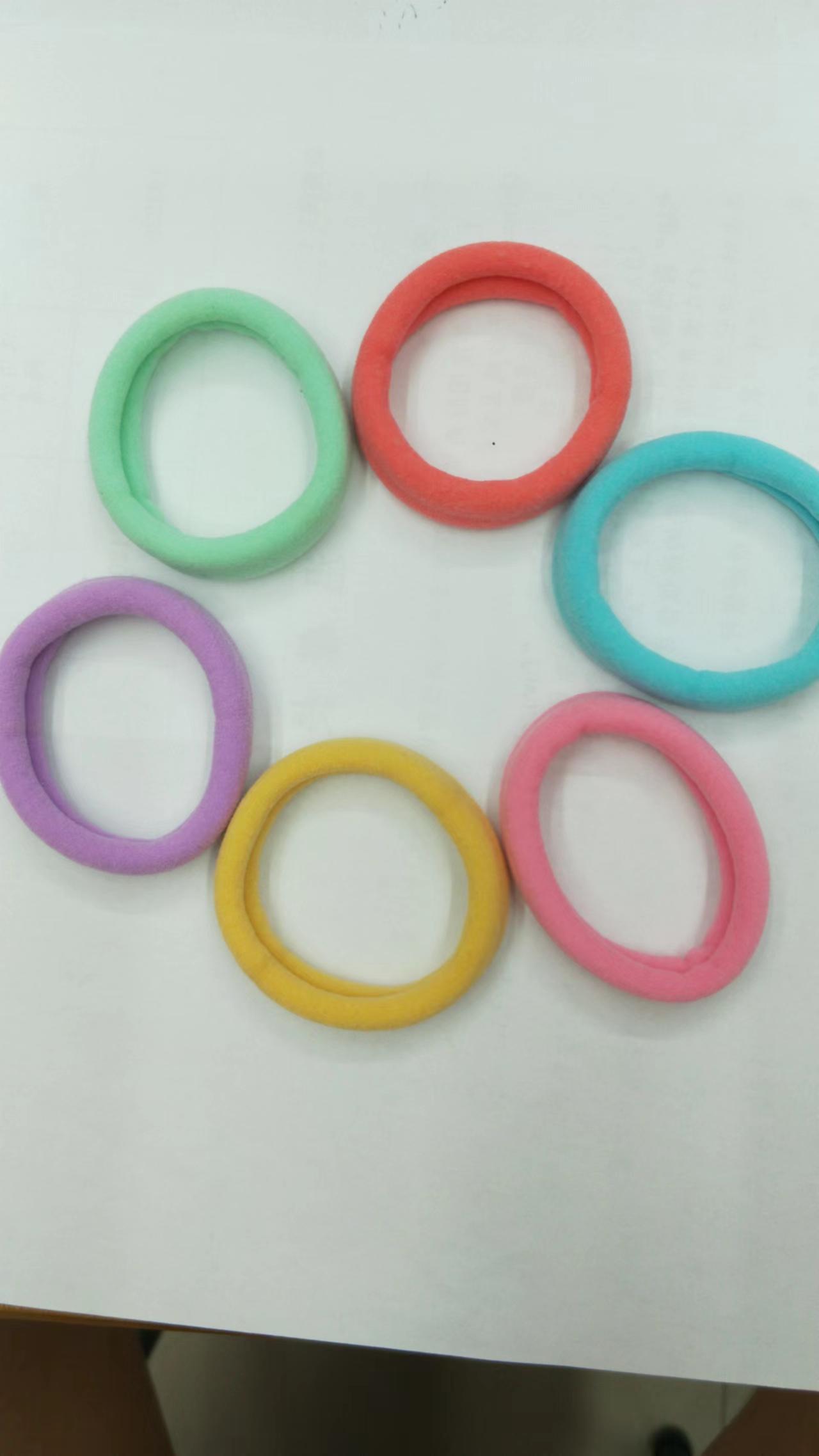 Versión coreana de alta elasticidad color claro atado no cabello doble banda de cuero vida diaria chica cola de caballo trenzas pequeñas pelo cordal tiara de pelo banda de cuero details Picture