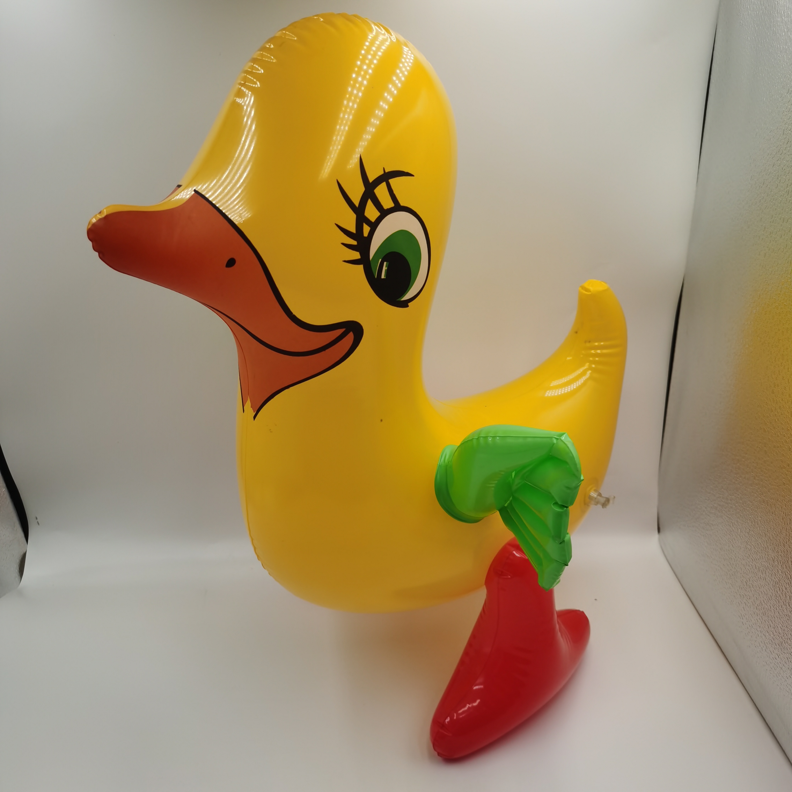 站鸭   飞鸭  花鸭 水鸭 猪头棒皮货PVC充气玩具地摊货源 塑料玩具猪头棒