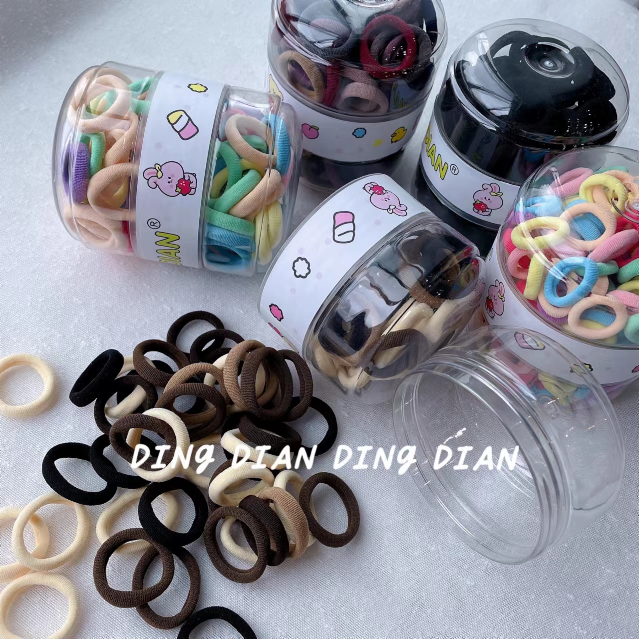 Dingdian No.1 Store's cultural and creative hamburger combo, Super Value set, towel ring, hair rope, hair accessory A20949