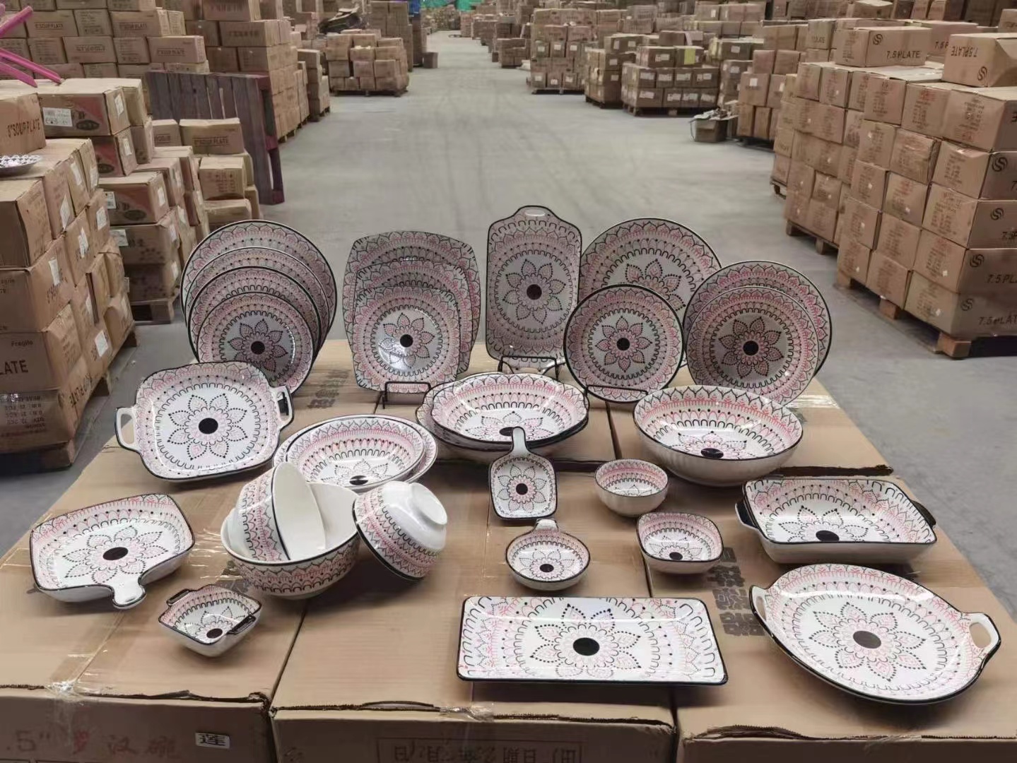 Ceramic decal tableware, Nordic-style tableware Specification image