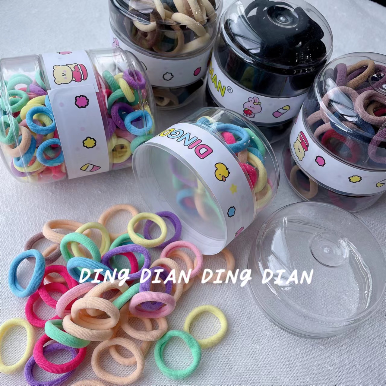 Dingdian No.1 Store's cultural and creative hamburger combo, Super Value set, towel ring, hair rope, hair accessory A20949 Item Picture