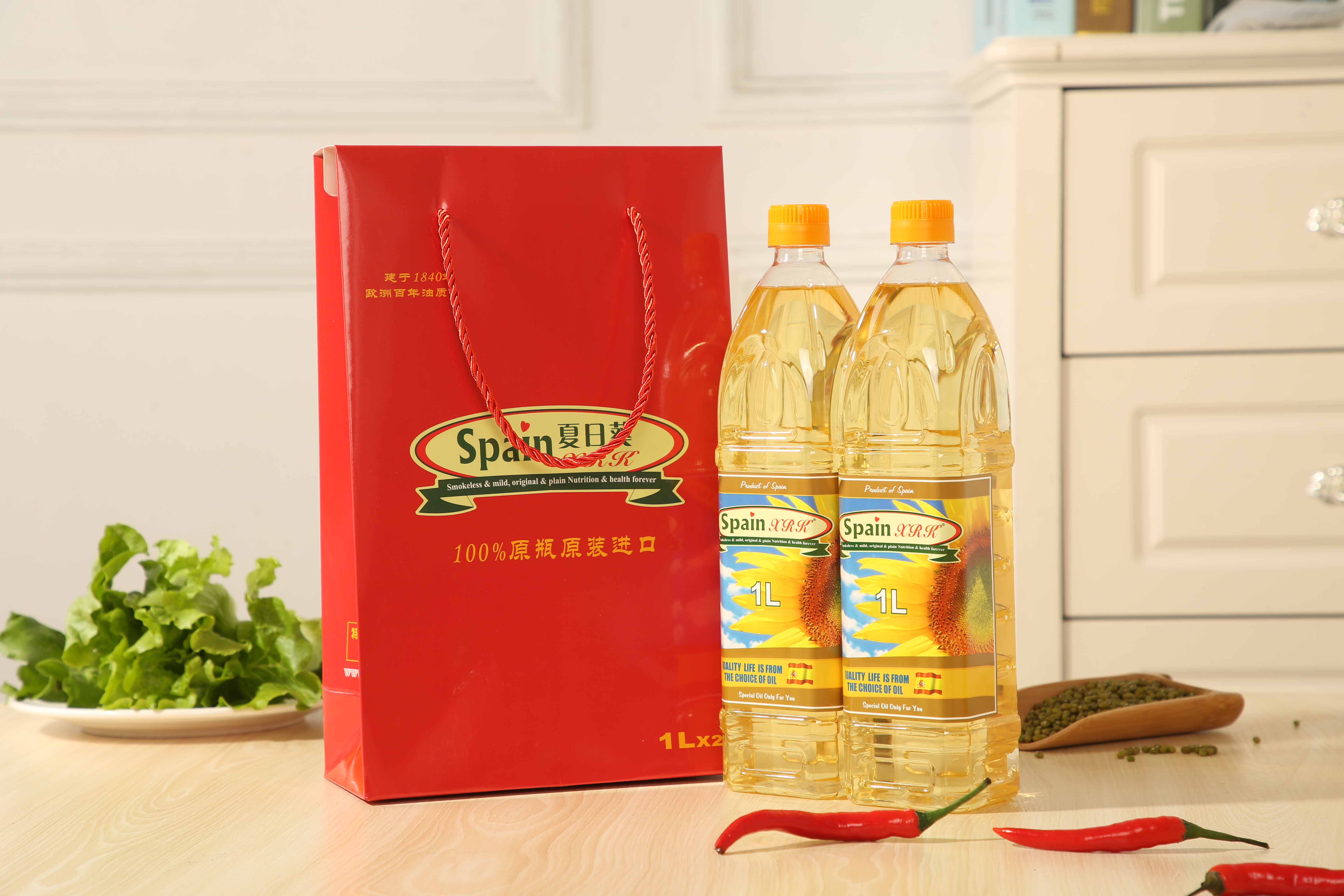 西班牙原瓶原装进口1升葵花籽油详情4