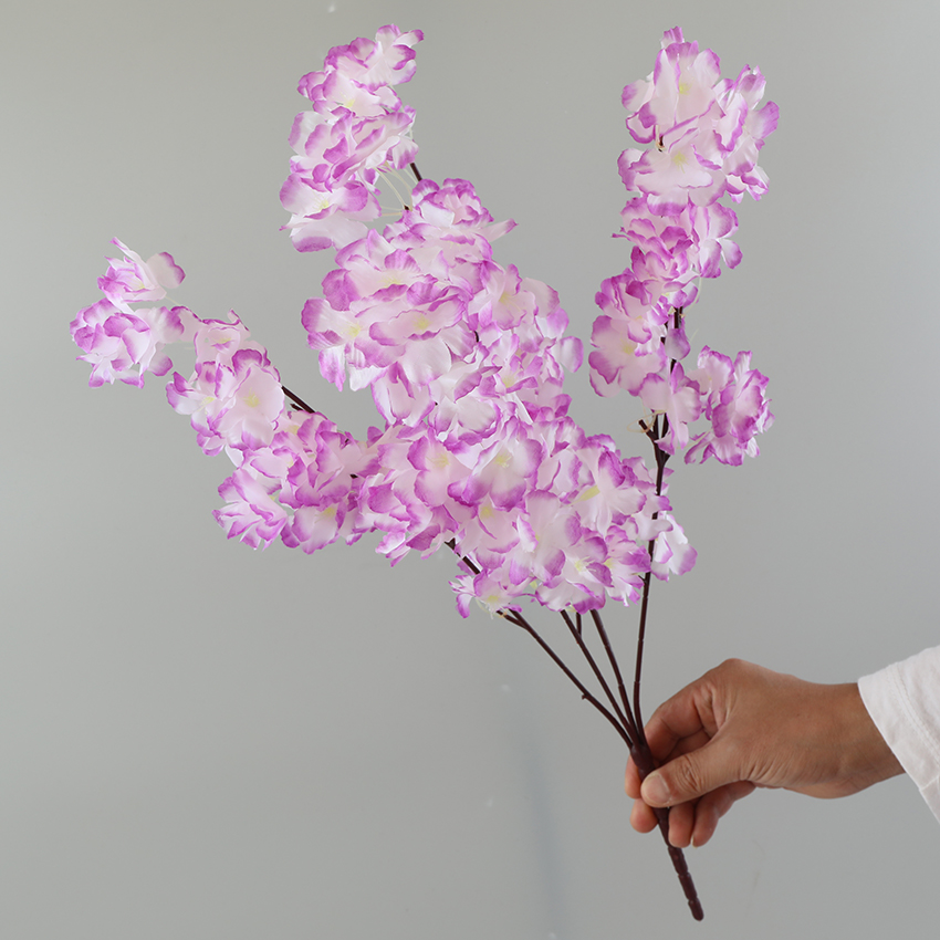 Five cherry blossom artificial flowers for home decoration Specification image