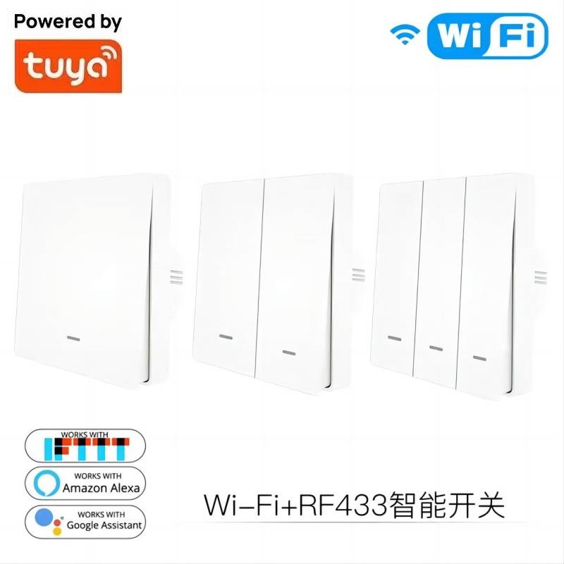 TUYA smart wall switch  WIFI wall switch 1.2.3 gang图