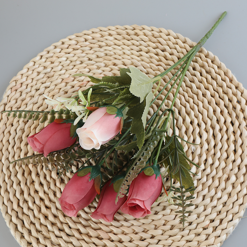 Silk flowers, rose artificial flowers, home dining table decoration Specification image