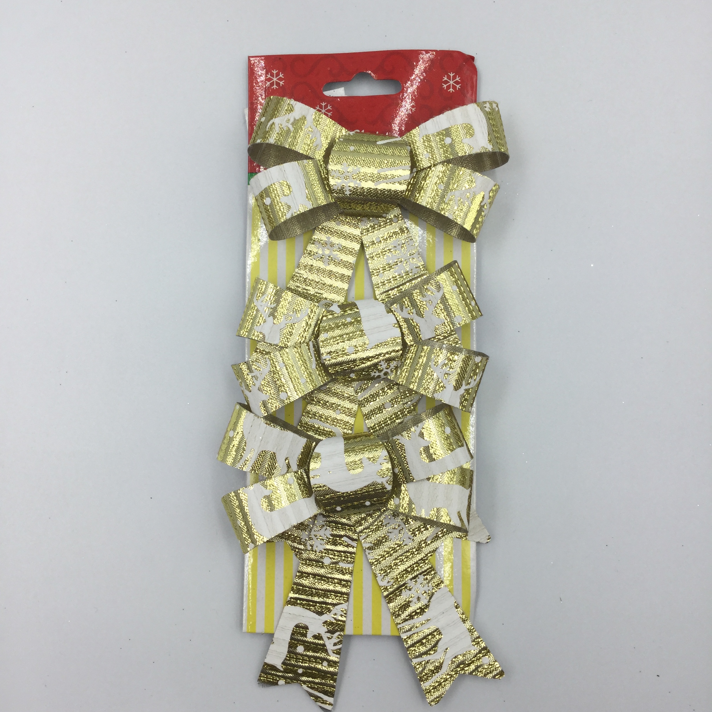 祥洲 圣诞节家用装饰品蝴蝶结圣诞树场景氛围布置装扮 PVC立体蝴蝶结 13