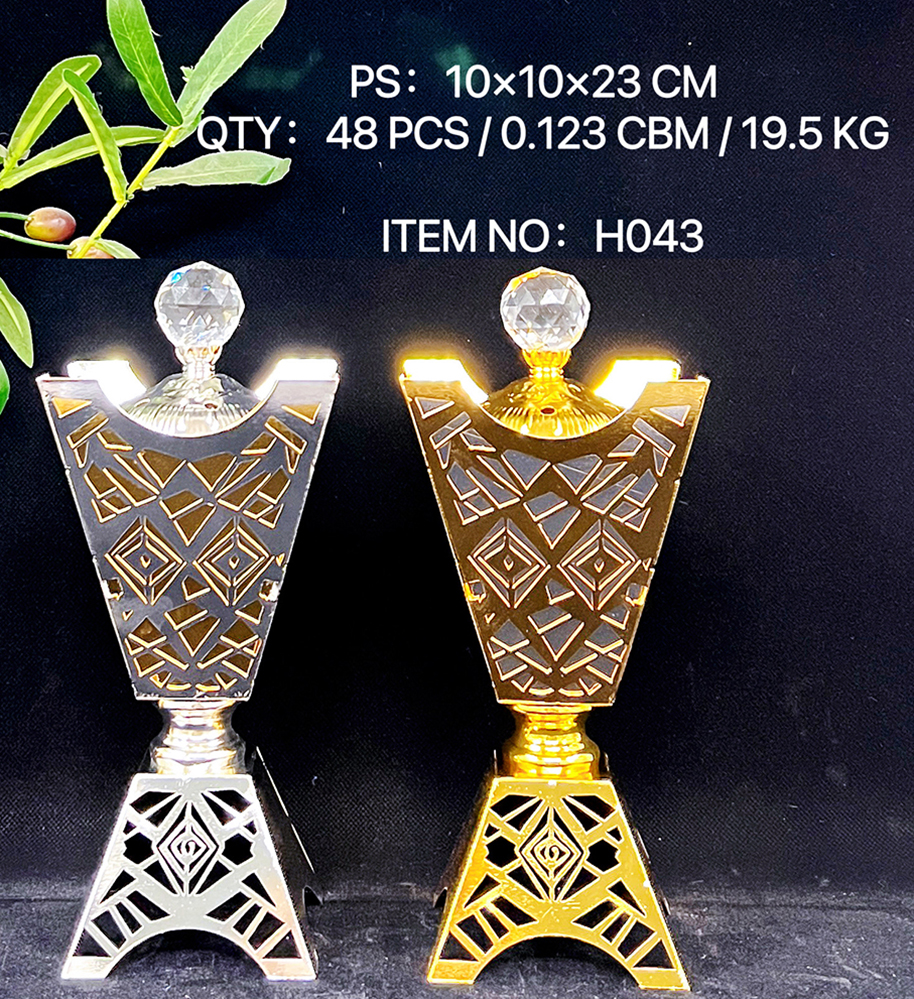 H043水晶香炉装饰工艺皓程