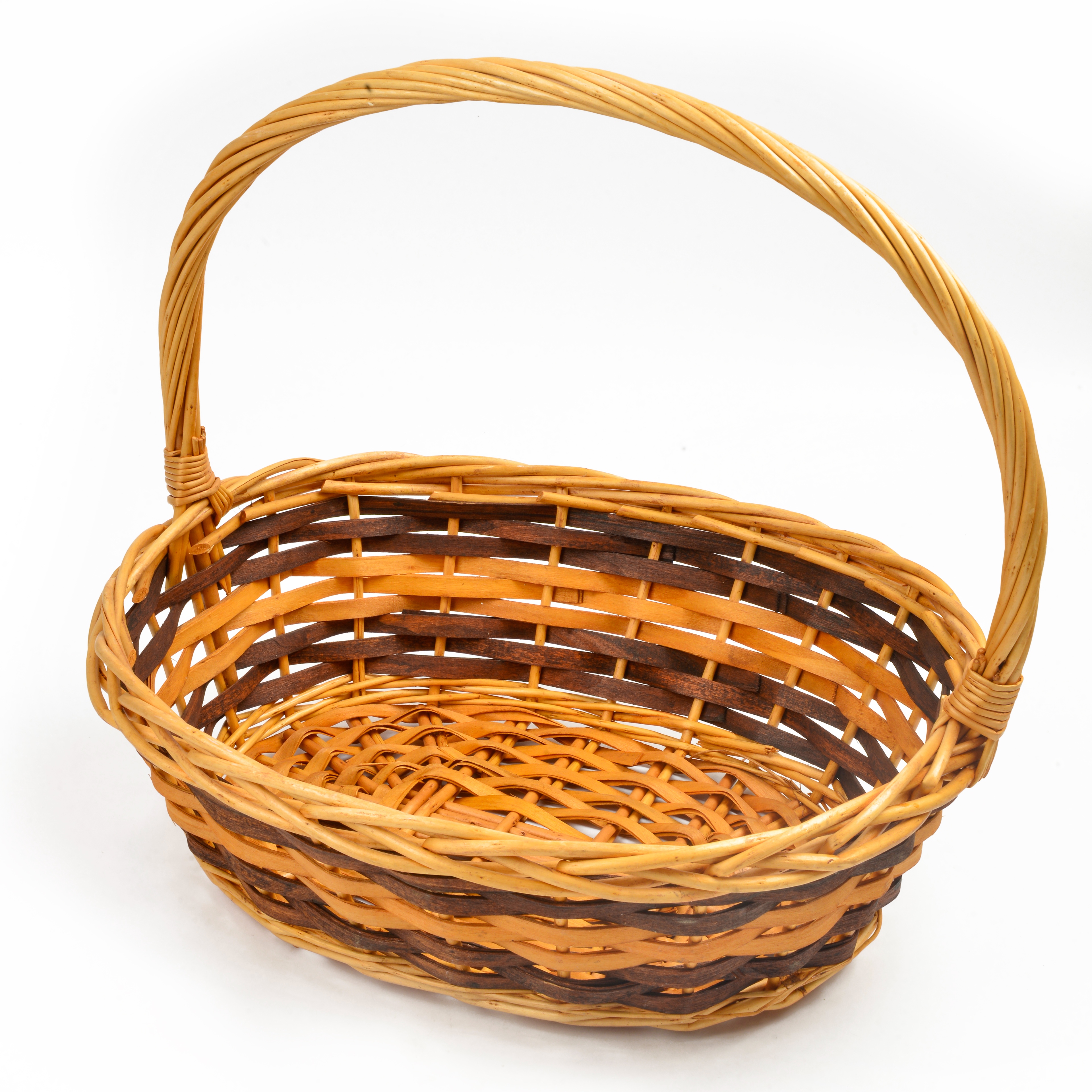 Wholesale wicker gift fruit baskets, supermarket gifts, wicker baskets, gift baskets, three-piece sets, hand-held storage baskets details Picture