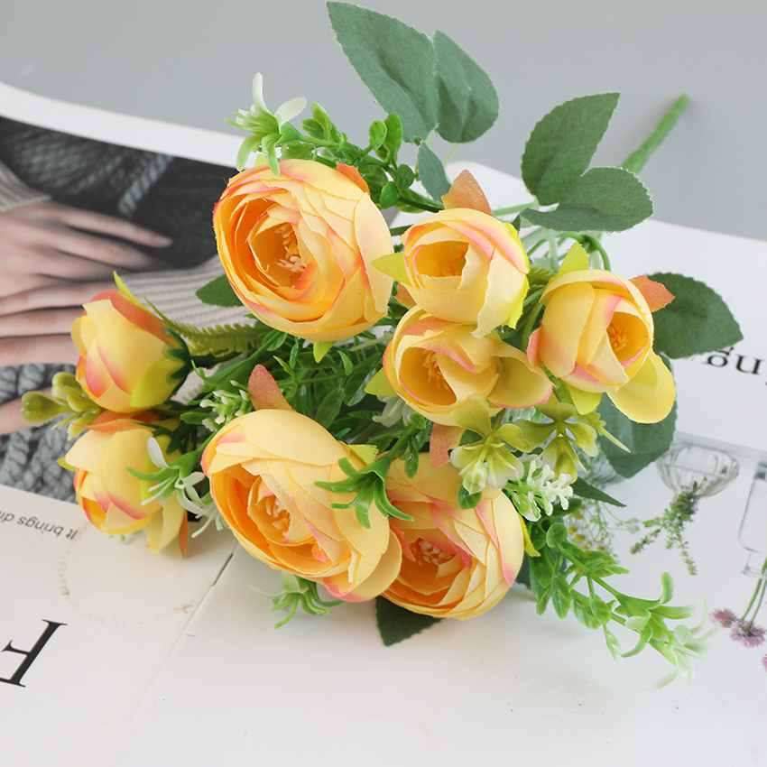 Five small peony decorative flowers for the hotel wedding garden Item Picture
