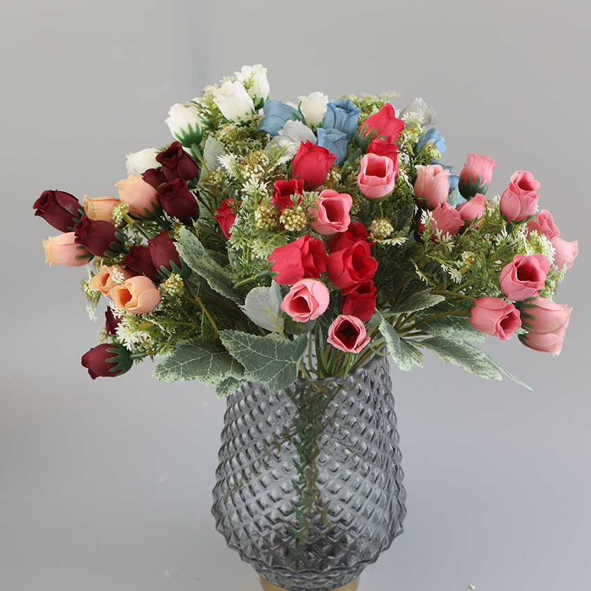5-head 15-flower Little Rose hotel wedding decoration flowers