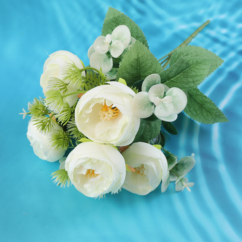 Simulated peony bouquets for home and office flower arrangement art Application Scenario