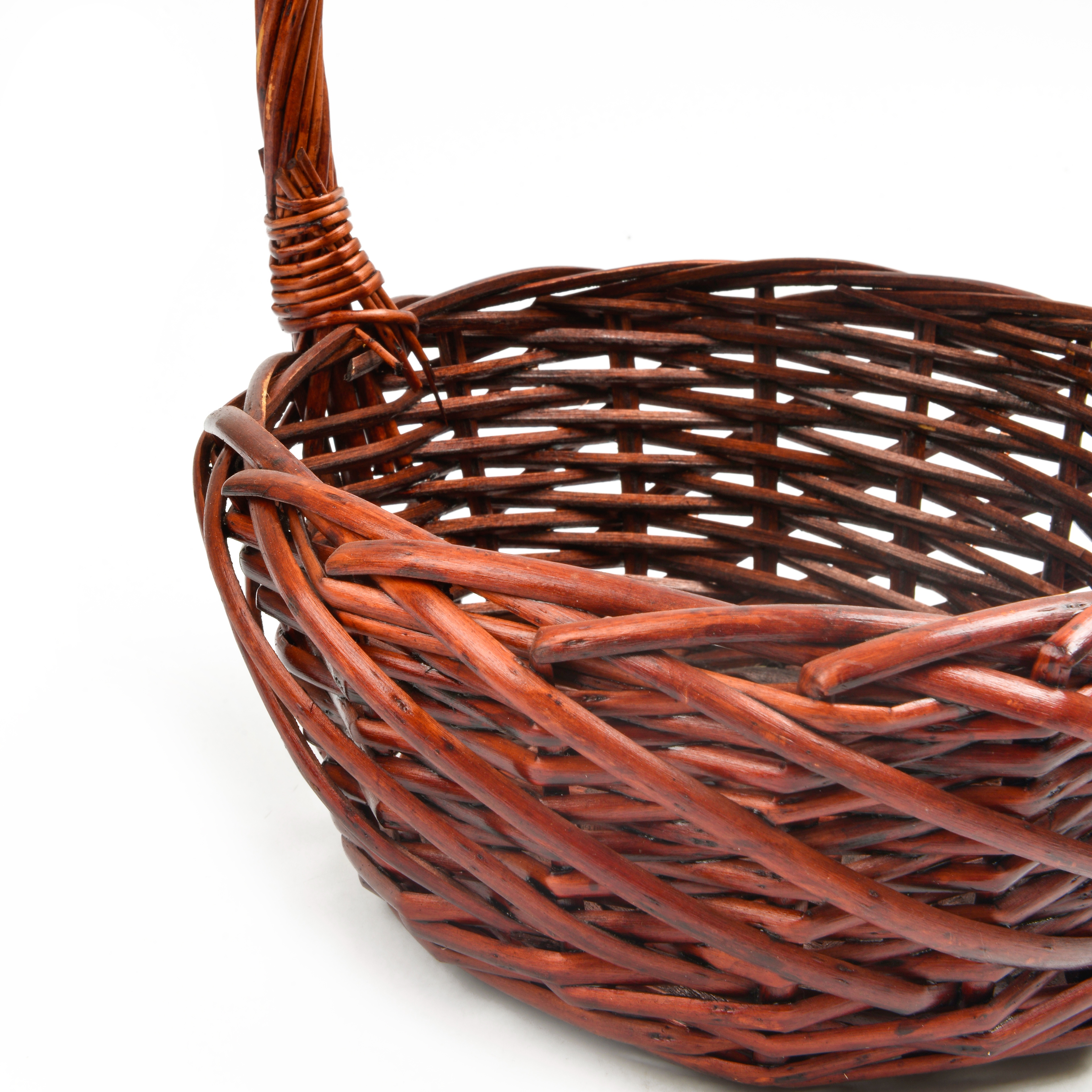 Willow and rattan woven gift fruit basket, supermarket gift, willow woven basket, gift basket, hand-held basket, three-piece set, storage basket Application Scenario