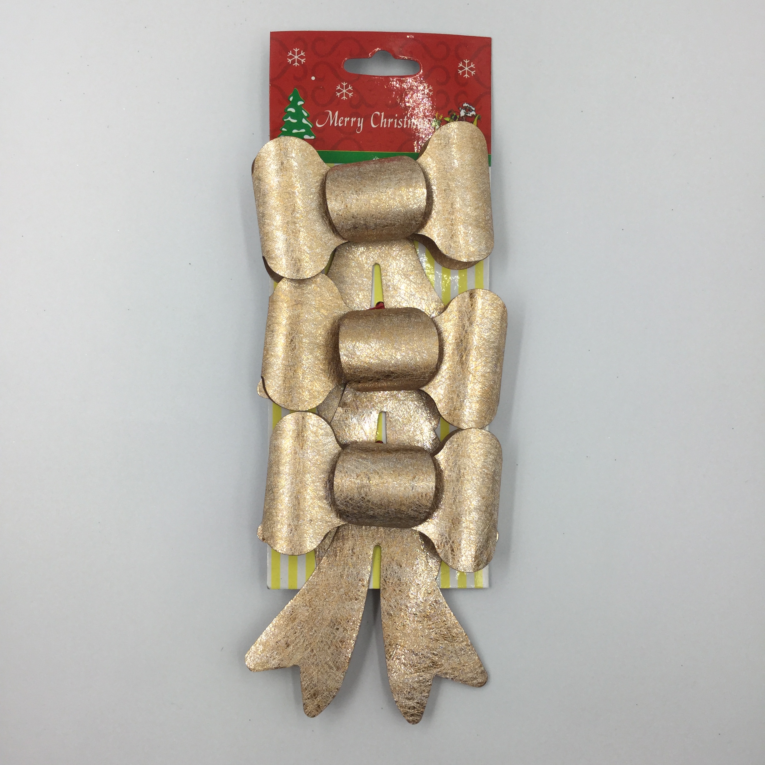 祥洲 圣诞节家用装饰品蝴蝶结圣诞树场景氛围布置装扮 PVC立体蝴蝶结 弯腿系列07