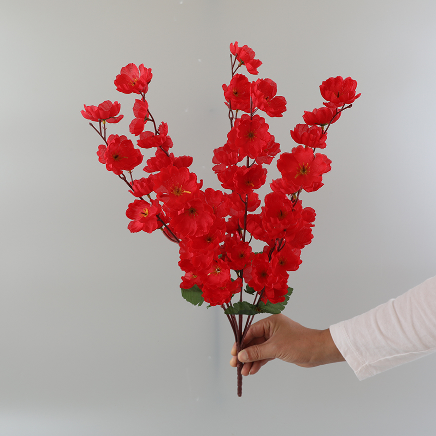 Seven peach blossom wedding table decoration flowers Specification image