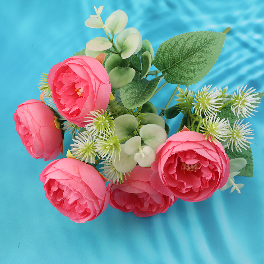 Simulated peony bouquets for home and office flower arrangement art Item Picture
