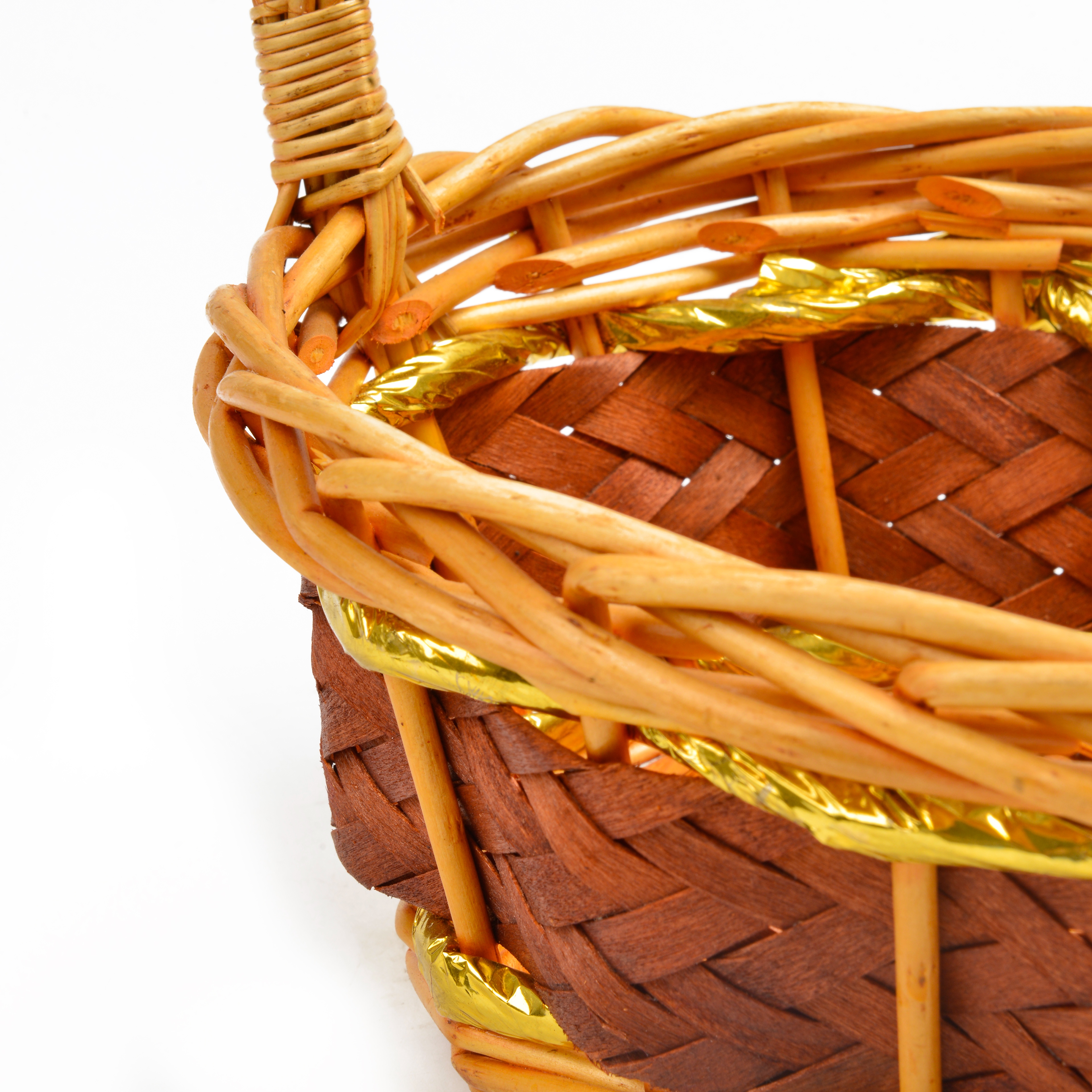 Wholesale wicker gift fruit baskets, supermarket gifts, wicker baskets, gift baskets, three-piece sets, hand-held storage baskets Application Scenario