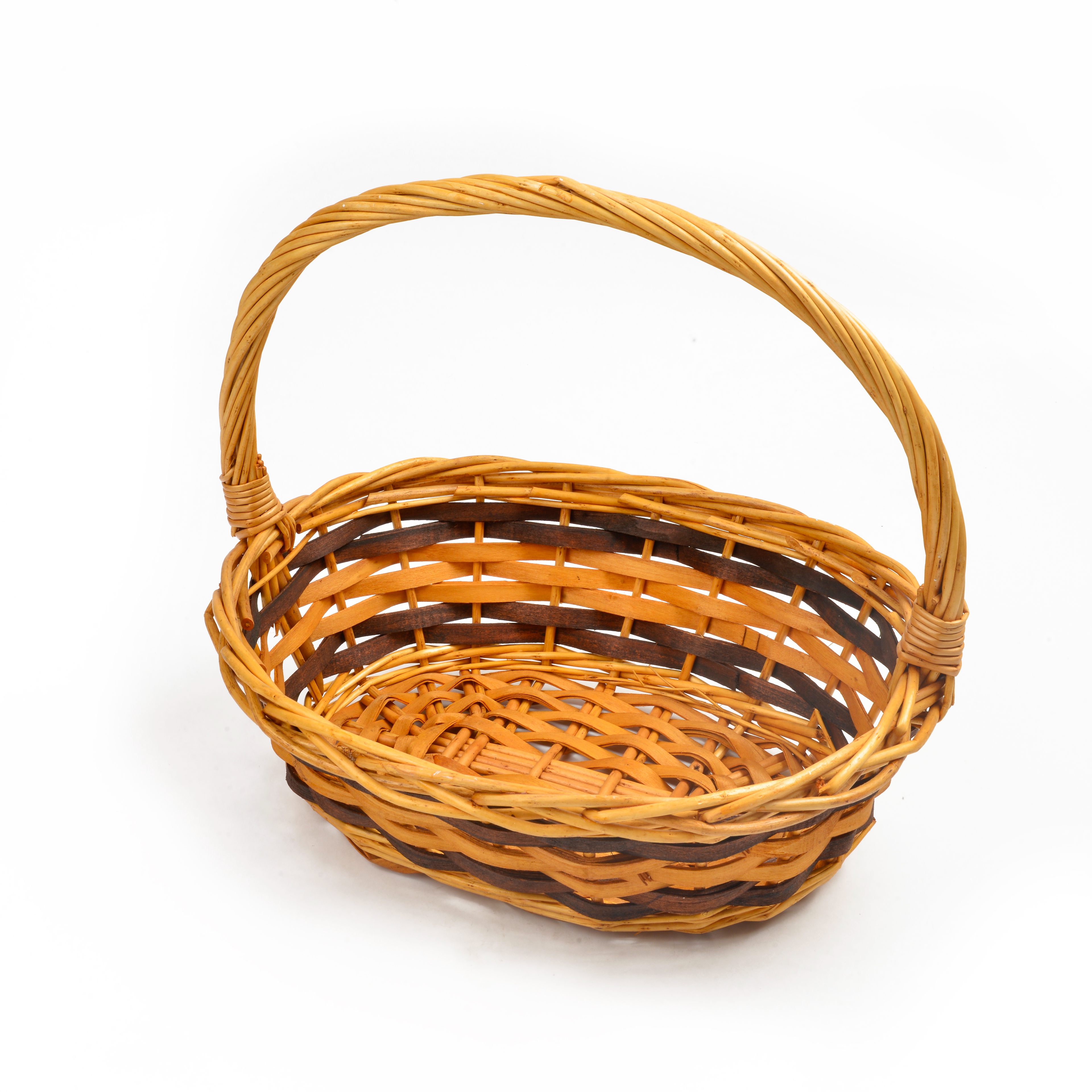 Wholesale wicker gift fruit baskets, supermarket gifts, wicker baskets, gift baskets, three-piece sets, hand-held storage baskets Specification image