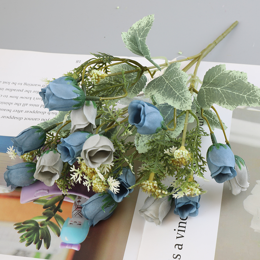 5-head 15-flower Little Rose hotel wedding decoration flowers Item Picture